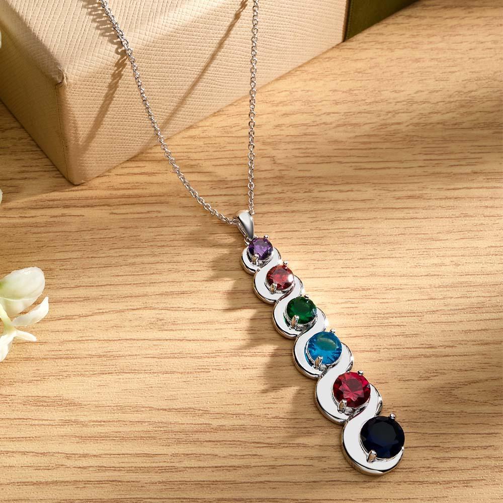 Collier De Pierre De Naissance Personnalisé, Pendentif En Quantité Facultative, Cadeaux Pour Elle - votrecollierprenomfr