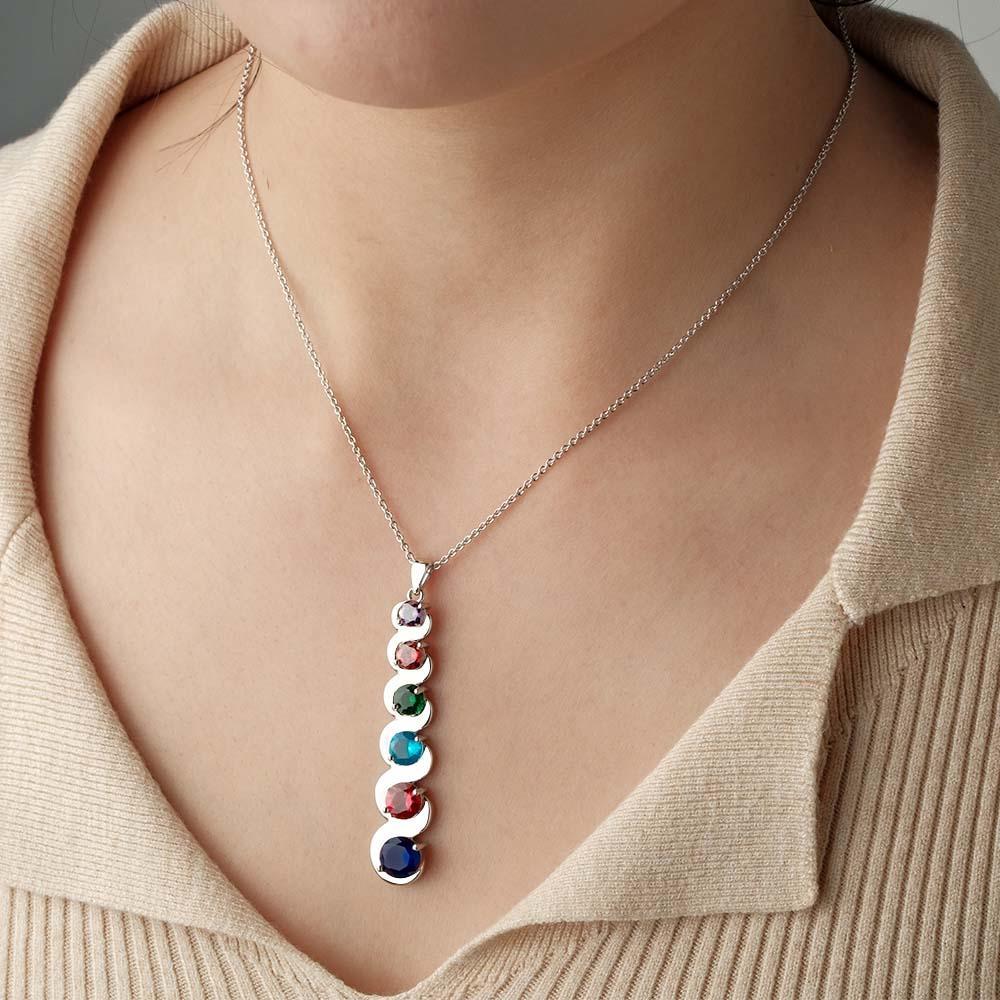 Collier De Pierre De Naissance Personnalisé, Pendentif En Quantité Facultative, Cadeaux Pour Elle - votrecollierprenomfr