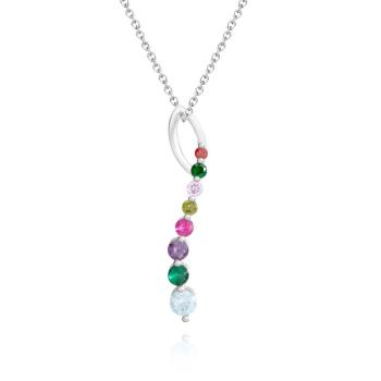 Collier De Pierre De Naissance Personnalisé, Pendentif Créatif Coloré, Bijoux Pour Elle - votrecollierprenomfr