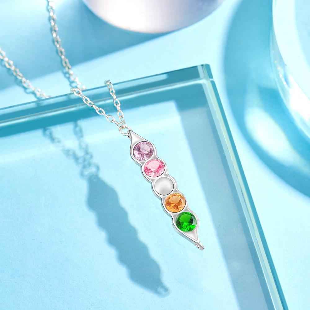 Peas In A Pod Birthstone Collier Pendentif ¨¦l¨¦gant Cadeaux Pour Elle - votrecollierprenomfr