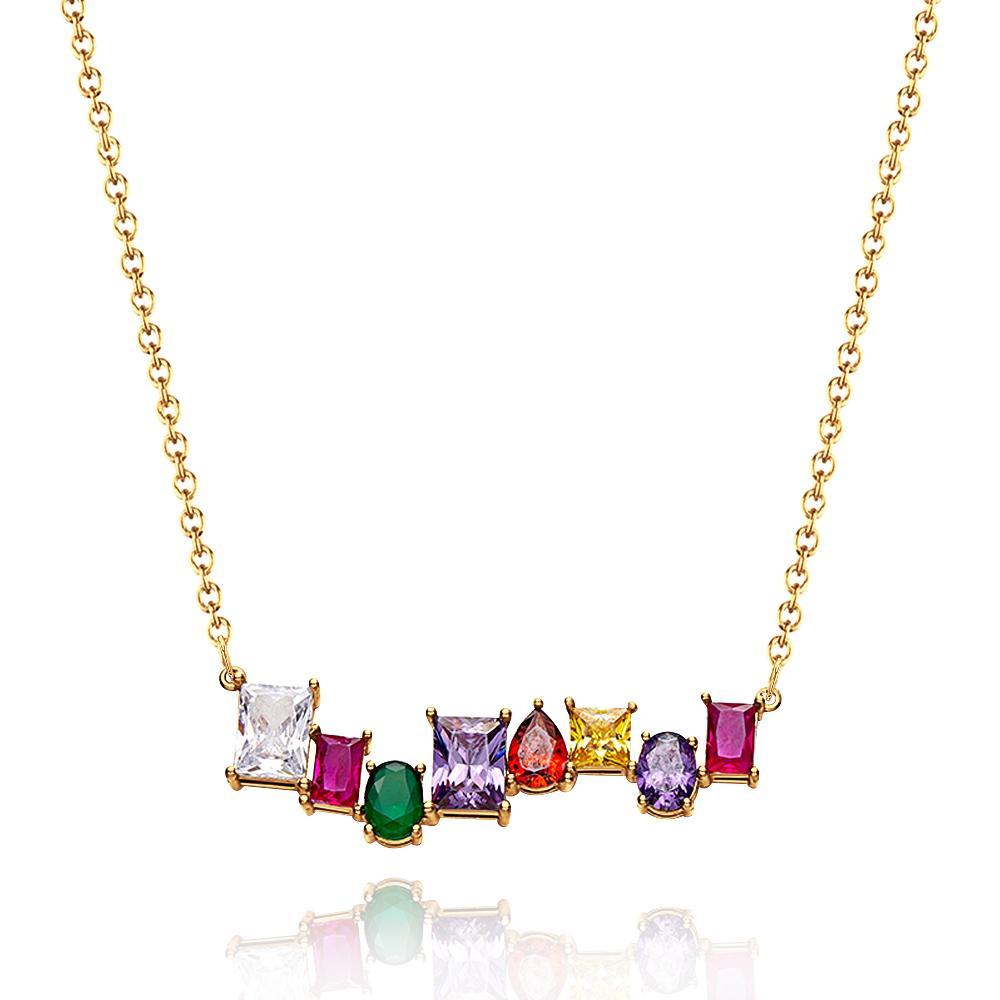 Collier De Pierre De Naissance Personnalisé, Bijoux De Pierres De Naissance En Forme De Variété Unique, Cadeaux Pour Elle - votrecollierprenomfr