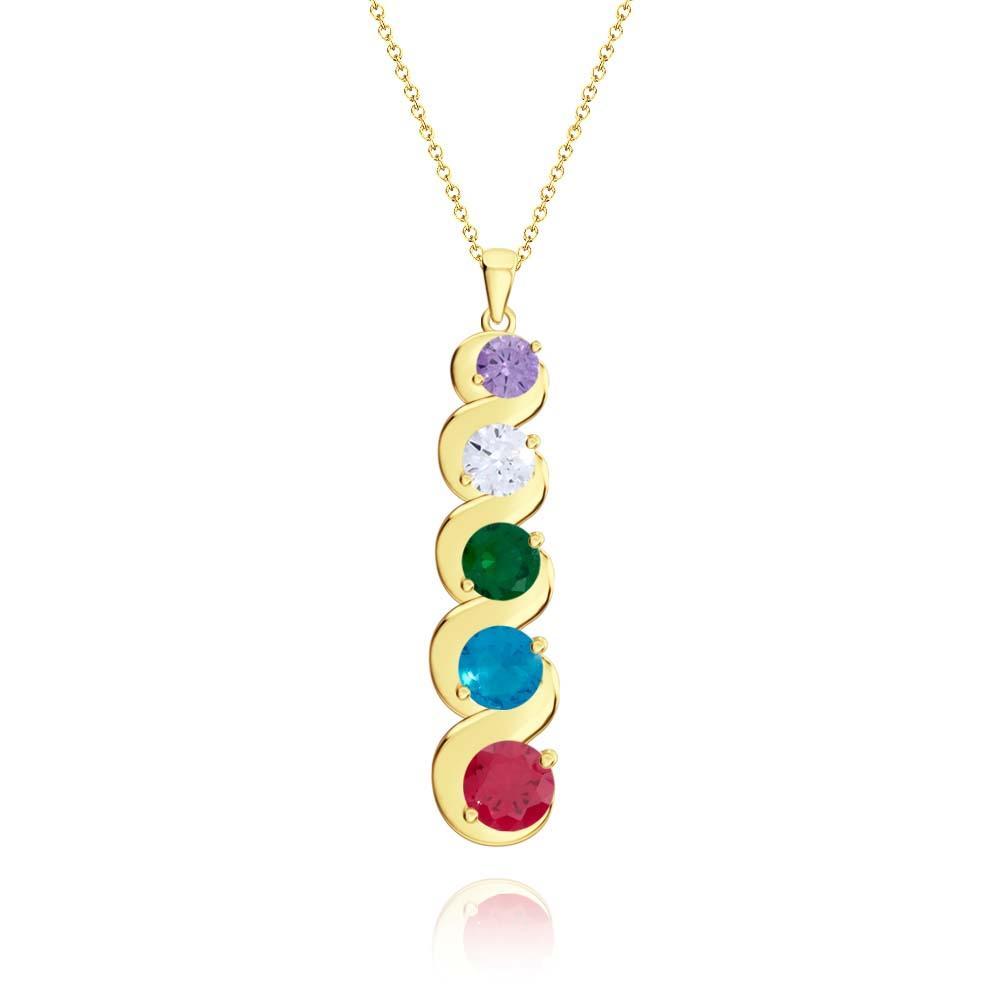 Collier De Pierre De Naissance Personnalisé, Pendentif En Quantité Facultative, Cadeaux Pour Elle - votrecollierprenomfr