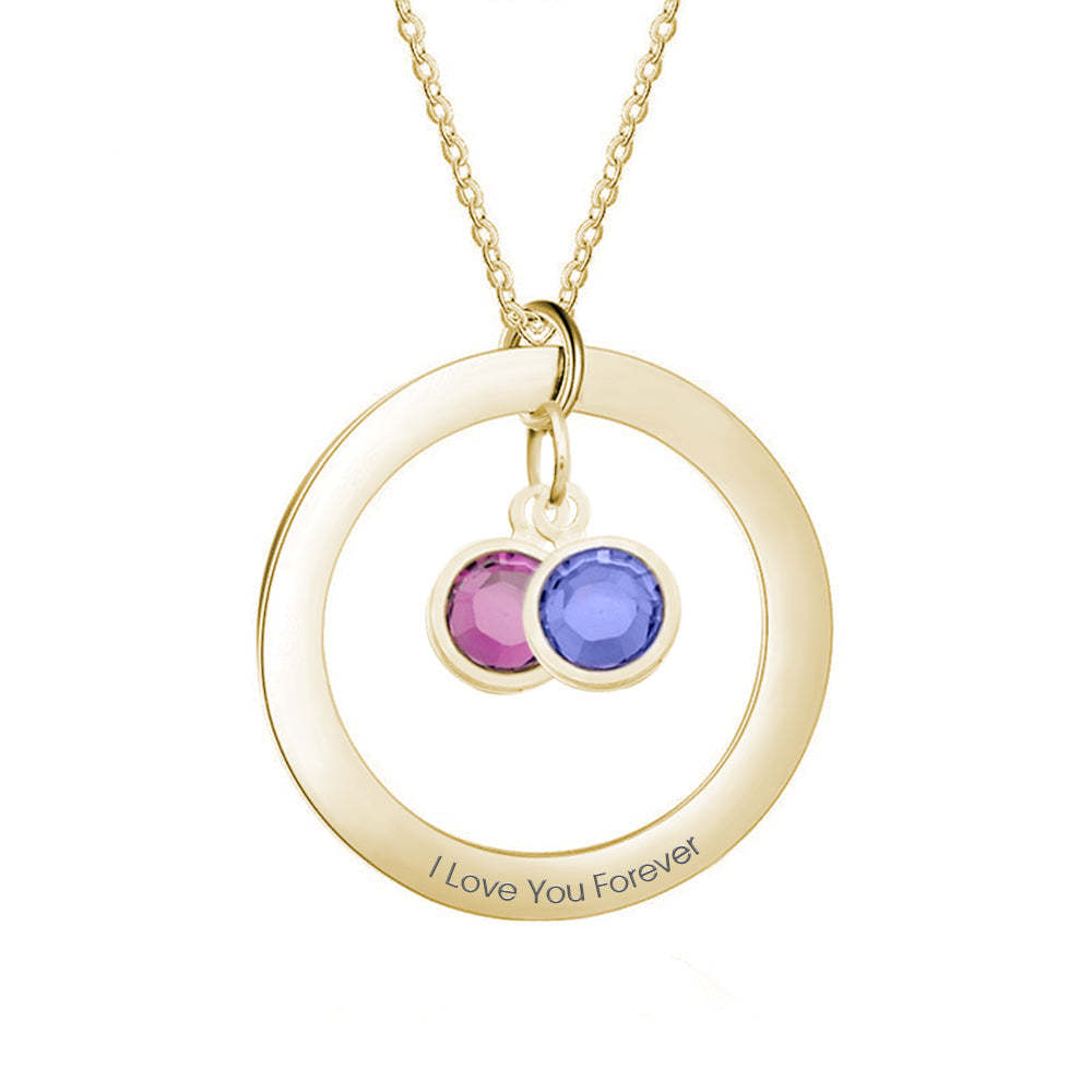 Collier De Pierre De Naissance Personnalisé, Cadeau De Collier Personnalisé Pour Elle - votrecollierprenomfr