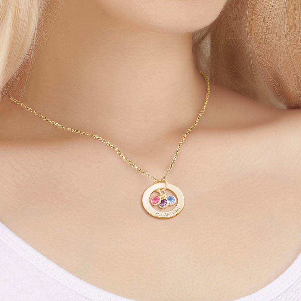 Collier De Pierre De Naissance Personnalisé, Cadeau De Collier Personnalisé Pour Elle - votrecollierprenomfr