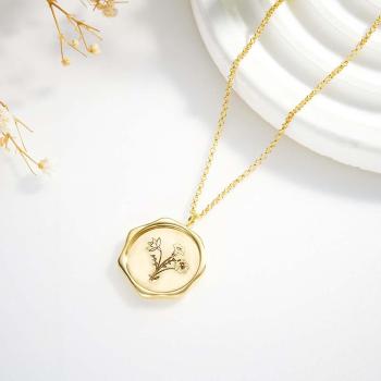 Collier Texte Personnalisé Avec 3 Fleurs De Naissance Collier De Fleurs Bouquet Personnalisé Cadeau Pour Maman - votrecollierprenomfr