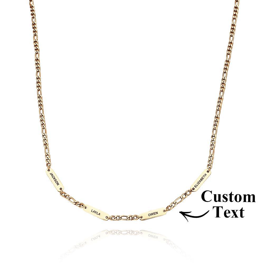 Collier Gravable, Chaîne En Acier Inoxydable À La Mode, Cadeaux Pour Hommes - votrecollierprenomfr