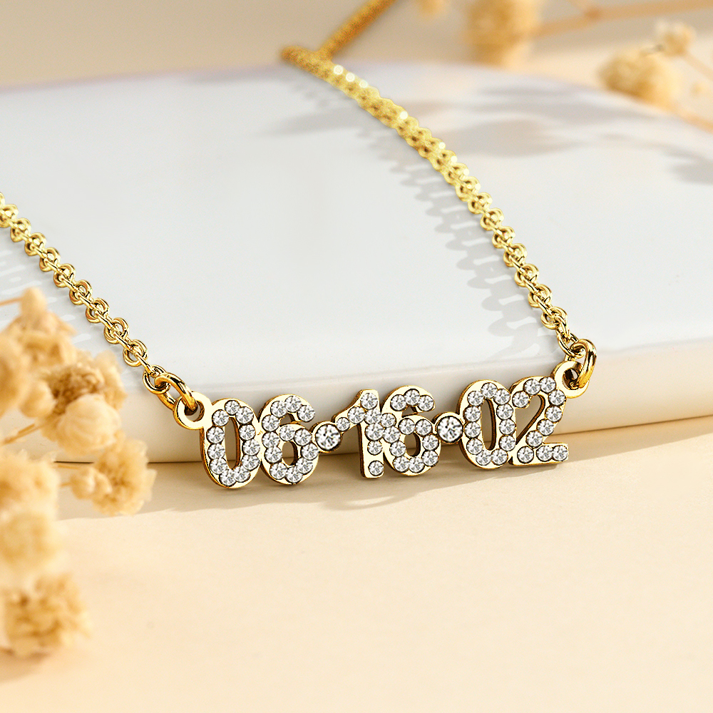 Bracelet Date Personnalisé - Bracelet Date Anniversaire Sur Mesure Pour Elle - Bracelet Date Gravé Minimaliste - Cadeau Surprise Pour Une Amie - votrecollierprenomfr