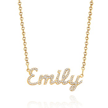 Collier Prénom Personnalisé : Créez Un Bijou Étincelant Avec Un Collier Prénom Orné De Diamants, Un Collier Prénom Scintillant Pour Elle. - votrecollierprenomfr