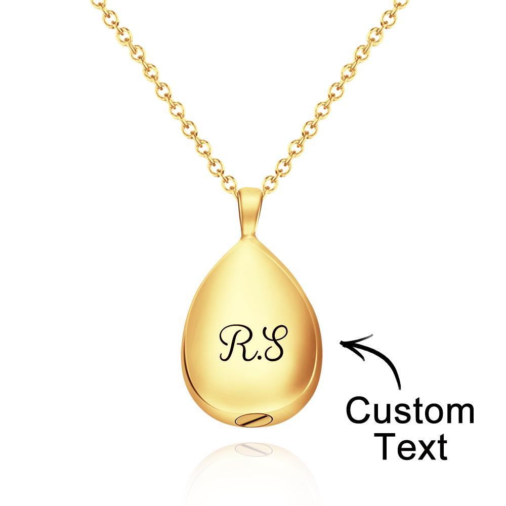 Collier Gravé Personnalisé Pendentif Urne Commémorer Les Cadeaux - votrecollierprenomfr
