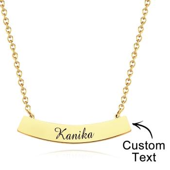 Collier Élégant Personnalisé Collier Pendentif Gravé Bijoux Pour Elle - votrecollierprenomfr