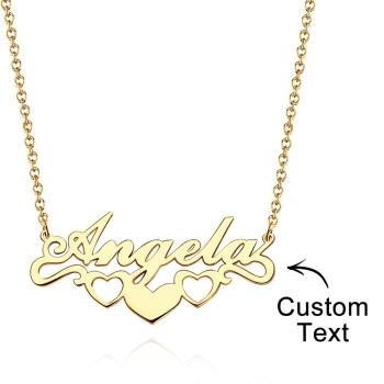 Collier Prénom Personnalisé Coeur Cadeaux Commémoratifs Uniques - votrecollierprenomfr