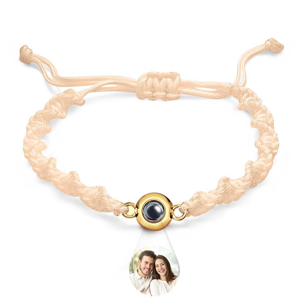 Bracelet De Projection Personnalisé, Tissage De Sport, Cadeau Simple - votrecollierprenomfr