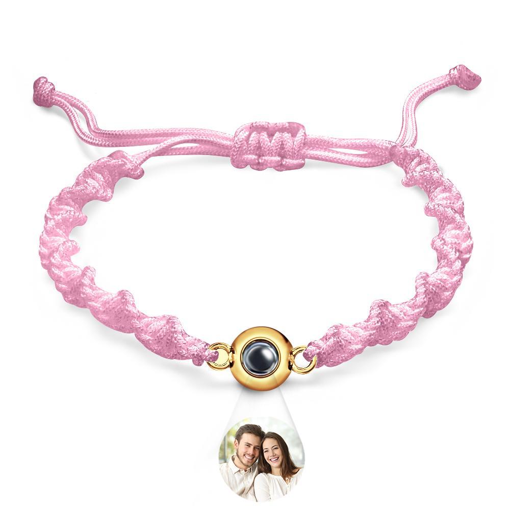 Bracelet De Projection Personnalisé, Tissage De Sport, Cadeau Simple - votrecollierprenomfr