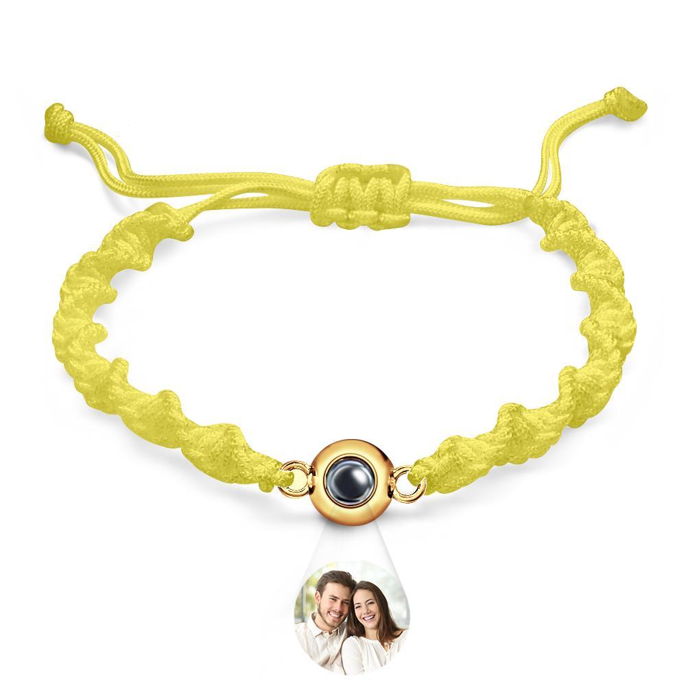 Bracelet De Projection Personnalisé, Tissage De Sport, Cadeau Simple - votrecollierprenomfr