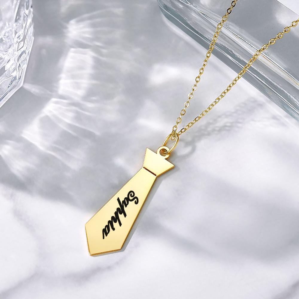 Collier Avec Nom Personnalisé, Cadeau Créatif Et Amusant Pour Papa - votrecollierprenomfr