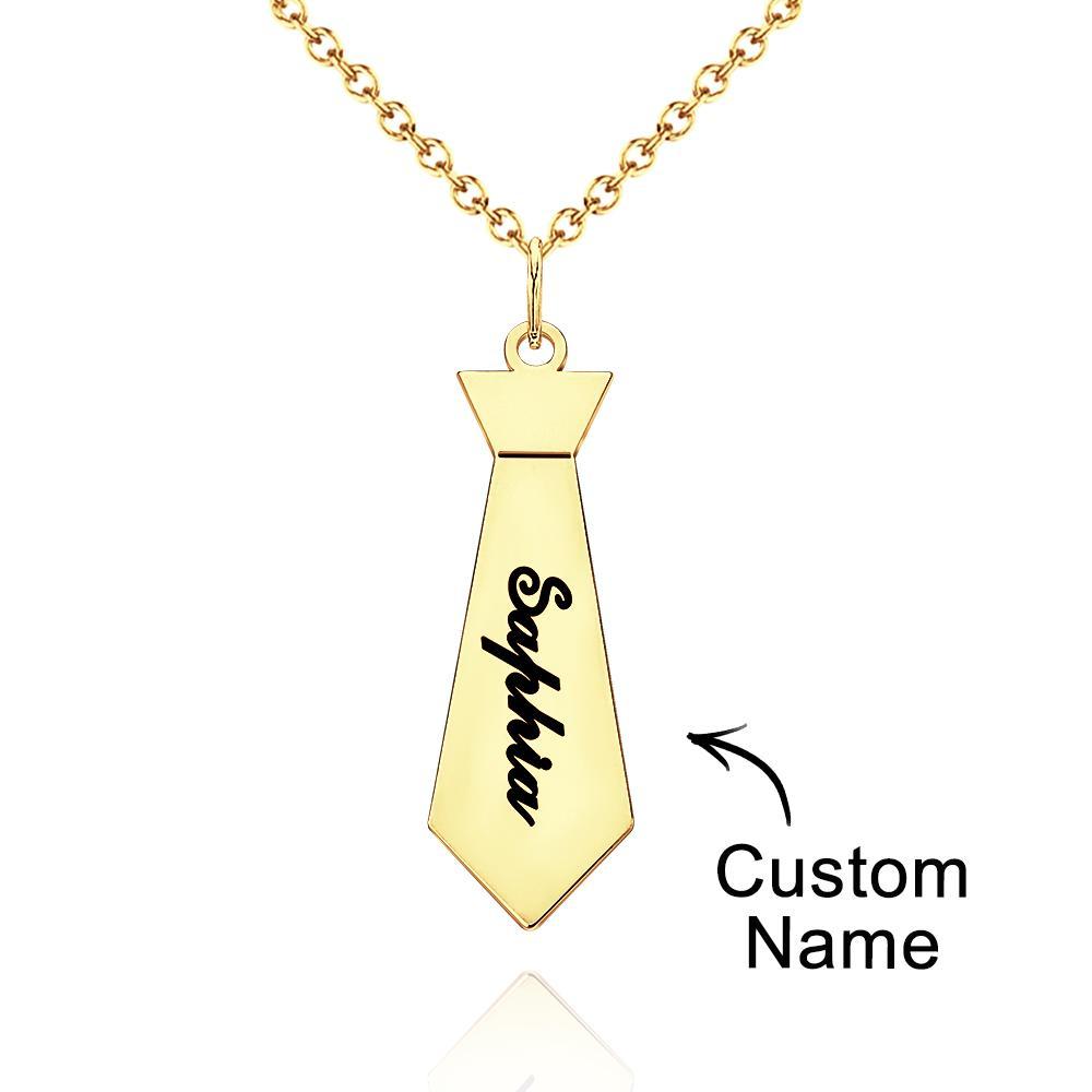 Collier Avec Nom Personnalisé, Cadeau Créatif Et Amusant Pour Papa - votrecollierprenomfr