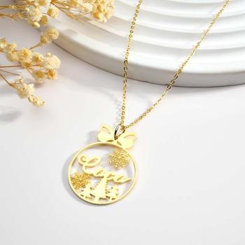 Cadeau Personnalisé De Collier De Nom D’arbre De Noël Pour Elle - votrecollierprenomfr