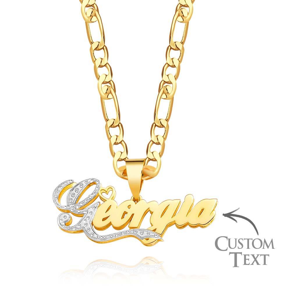 Collier Avec Nom Classique, Pendentif Initial Scintillant, Bijoux Cadeaux Pour Femmes - votrecollierprenomfr