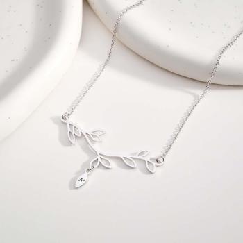 Collier Gravé Personnalisé Arbre Quantité Facultative Pendentif Cadeaux À La Mode Pour Elle - votrecollierprenomfr