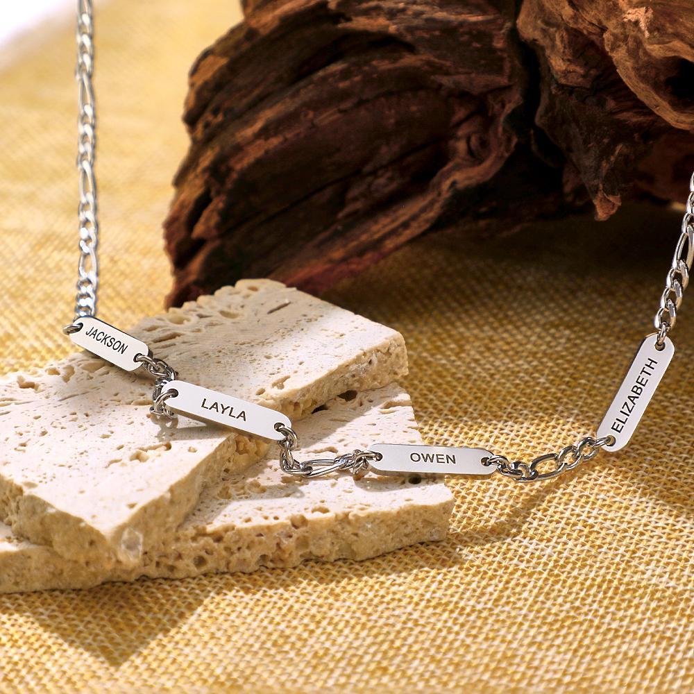 Collier Gravable, Chaîne En Acier Inoxydable À La Mode, Cadeaux Pour Hommes - votrecollierprenomfr