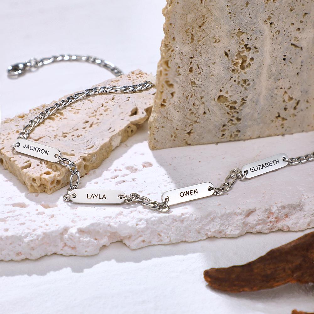 Collier Gravable, Chaîne En Acier Inoxydable À La Mode, Cadeaux Pour Hommes - votrecollierprenomfr