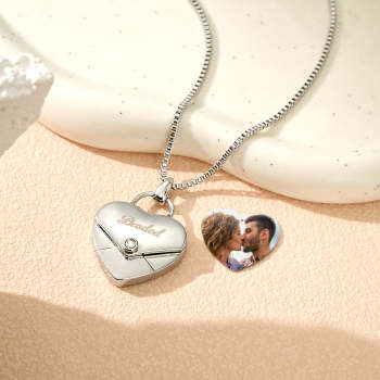 Collier Magnétique De Lettrage D’enveloppe De Couple - votrecollierprenomfr