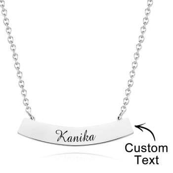 Collier Élégant Personnalisé Collier Pendentif Gravé Bijoux Pour Elle - votrecollierprenomfr