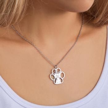 Collier Gravé Photo Personnalisé Empreintes Créatives Cadeaux Pour Les Propriétaires D'animaux - votrecollierprenomfr