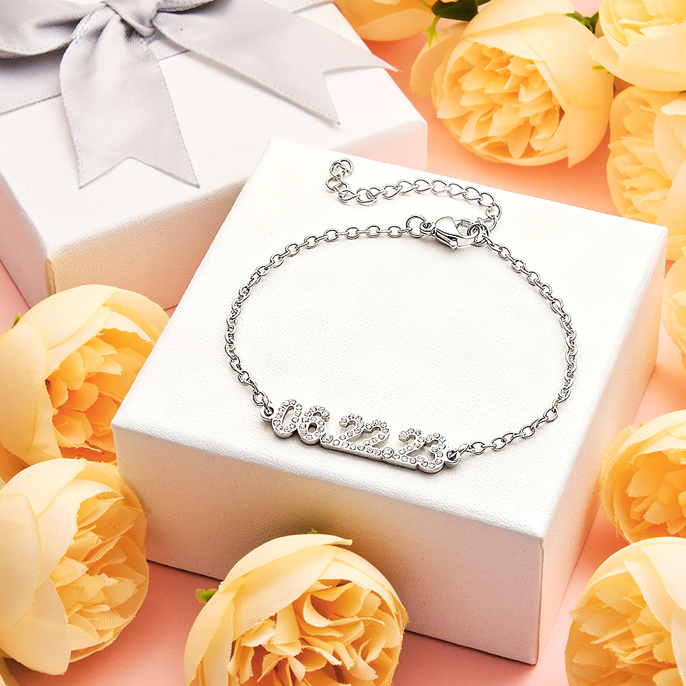 Bracelet Date Personnalisé - Bracelet Date Anniversaire Sur Mesure Pour Elle - Bracelet Date Gravé Minimaliste - Cadeau Surprise Pour Une Amie - votrecollierprenomfr