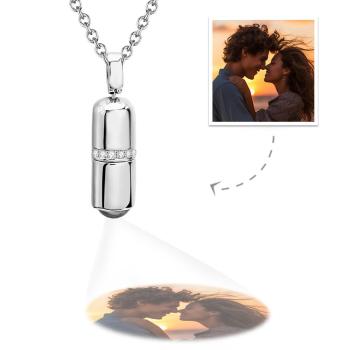 Collier De Projection Personnalisé, Pilule Créative, Cadeaux De Couple - votrecollierprenomfr