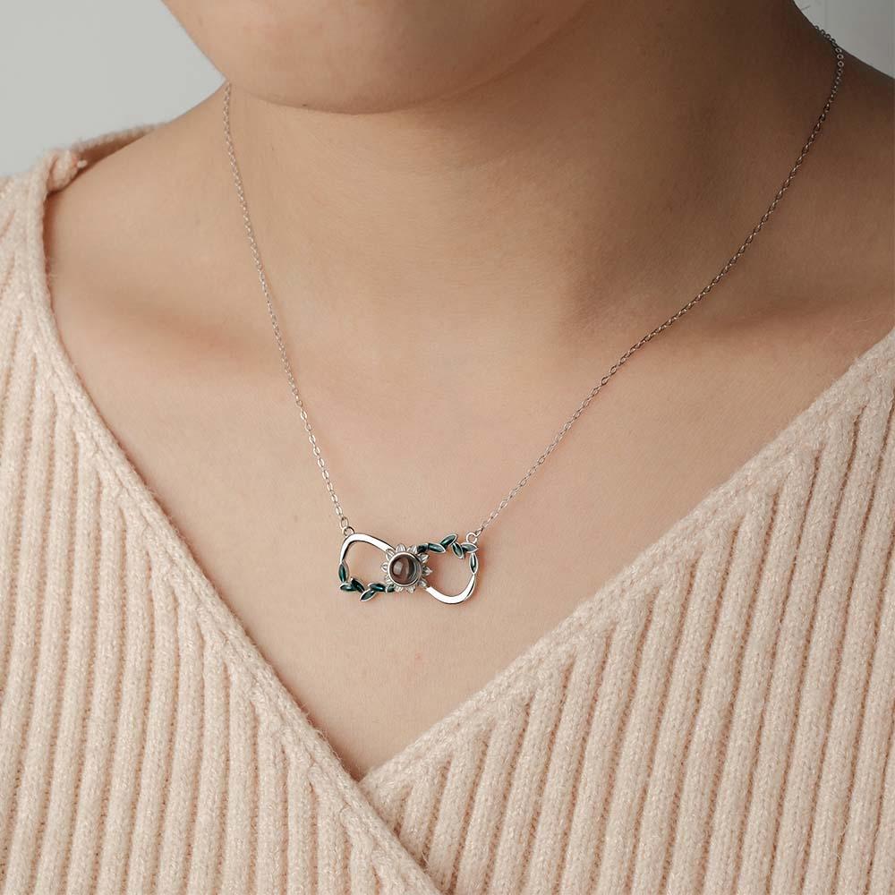 Collier De Projection Personnalisé, Cadeau De Couple D'amour Infini - votrecollierprenomfr