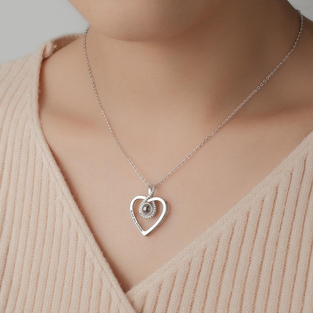 Collier Gravé Par Projection Personnalisé, Cadeau D'amour Infini Pour Elle - votrecollierprenomfr