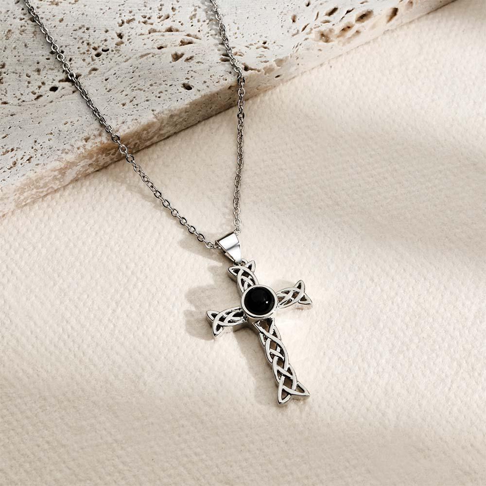 Collier De Projection Personnalisé Totem Cross Cadeau Unique - votrecollierprenomfr