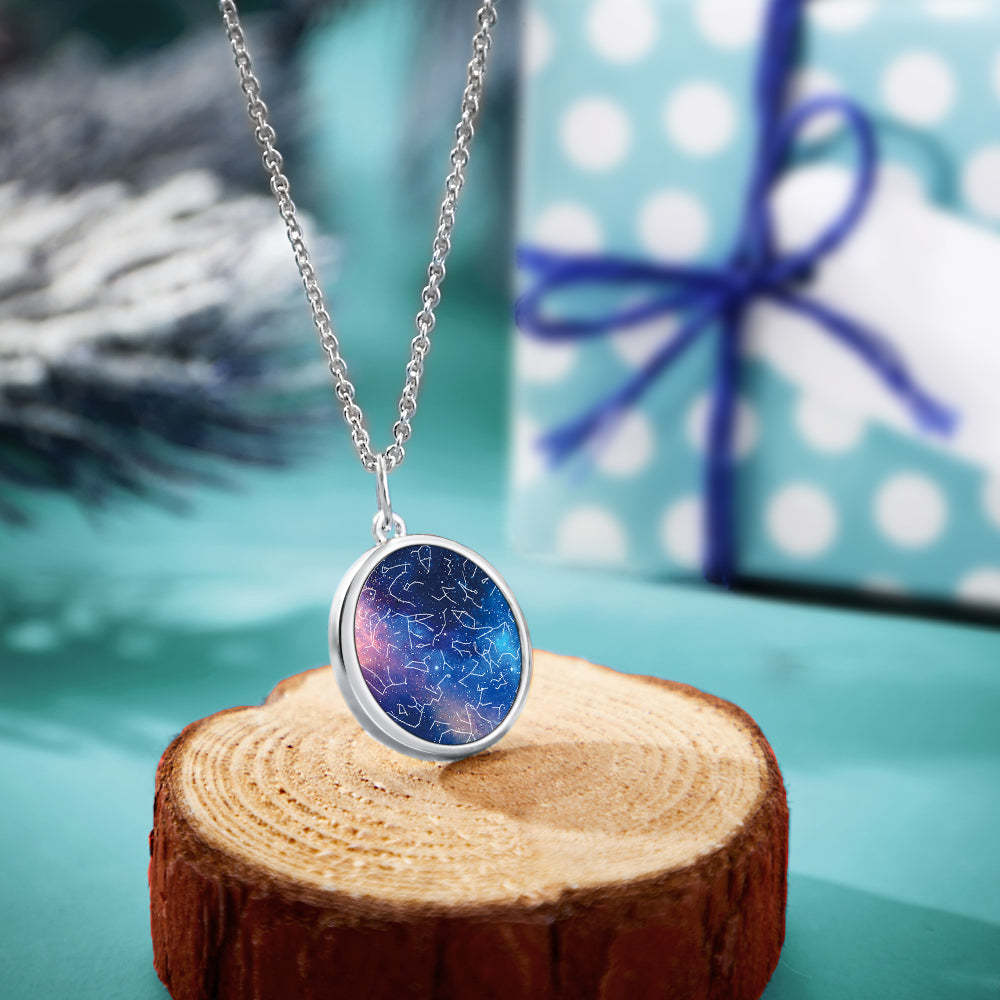 Collier Carte Étoile Personnalisé Collier Carte Constellation Personnalisé Cadeau Pour Elle - votrecollierprenomfr