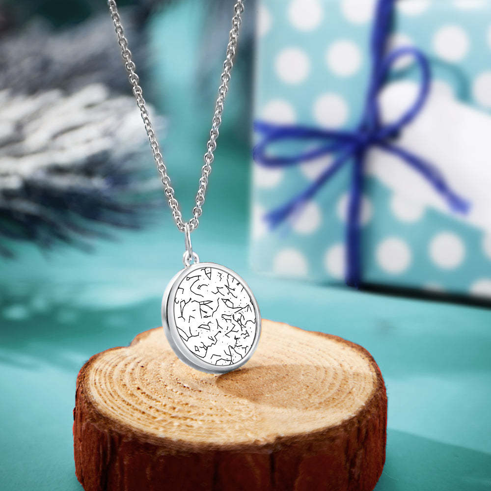 Collier Carte Étoile Personnalisé Collier Carte Constellation Personnalisé Cadeau Pour Elle - votrecollierprenomfr