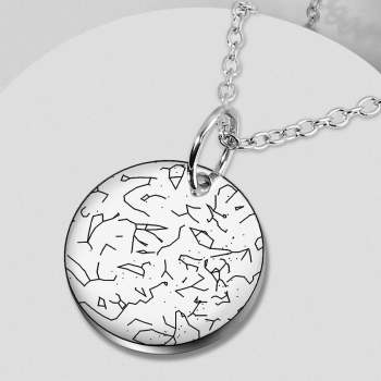 Collier De Carte D'étoile Gravé Personnalisé Collier De Carte De Constellation Personnalisé Cadeau Pour Elle - votrecollierprenomfr