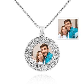 Collier De Chaîne De Chandail Photo Personnalisé Cadeaux De Mode Hip Hop - votrecollierprenomfr