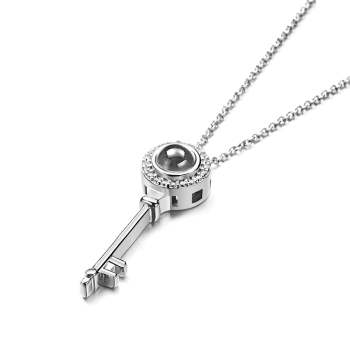 Collier De Projection De Photo Personnalisé, Pendentif Intérieur, Bijoux Souvenir, Tendance, Cadeau Pour Meilleur Ami - votrecollierprenomfr