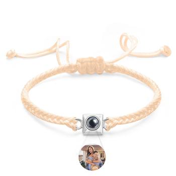 Bracelet De Projection Personnalisé, Tissage Carré, Cadeau De Sport Pour Hommes - votrecollierprenomfr