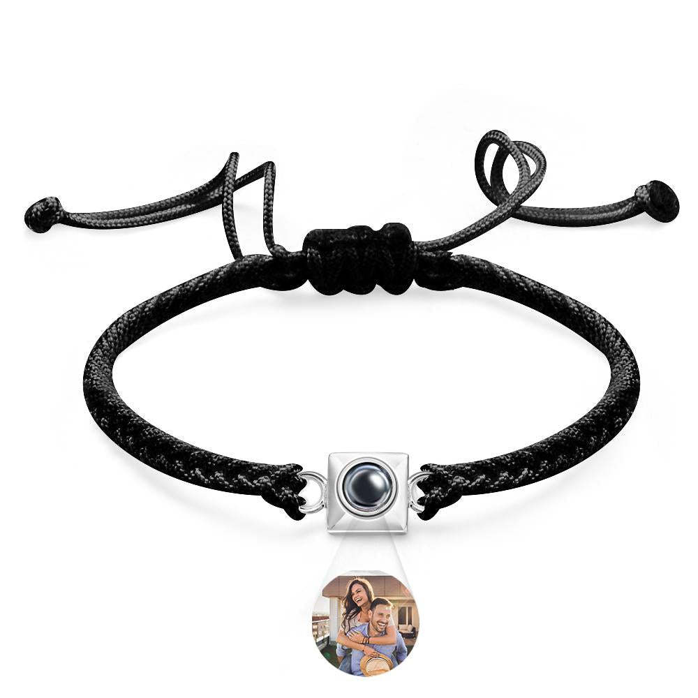 Bracelet De Projection Personnalisé, Tissage Carré, Cadeau De Sport Pour Hommes - votrecollierprenomfr