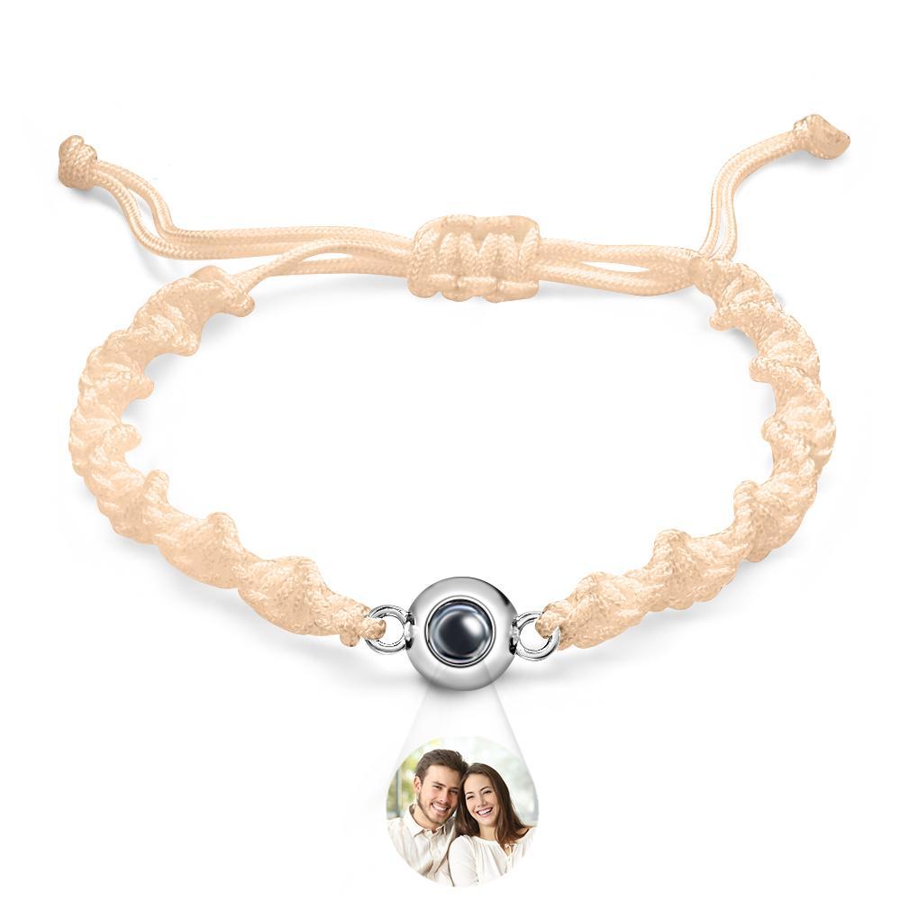 Bracelet De Projection Personnalisé, Tissage De Sport, Cadeau Simple - votrecollierprenomfr