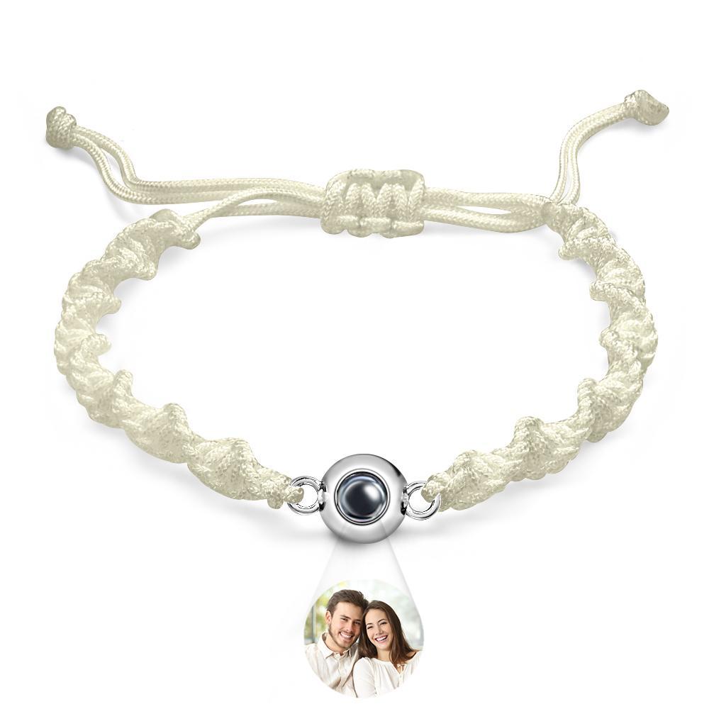 Bracelet De Projection Personnalisé, Tissage De Sport, Cadeau Simple - votrecollierprenomfr