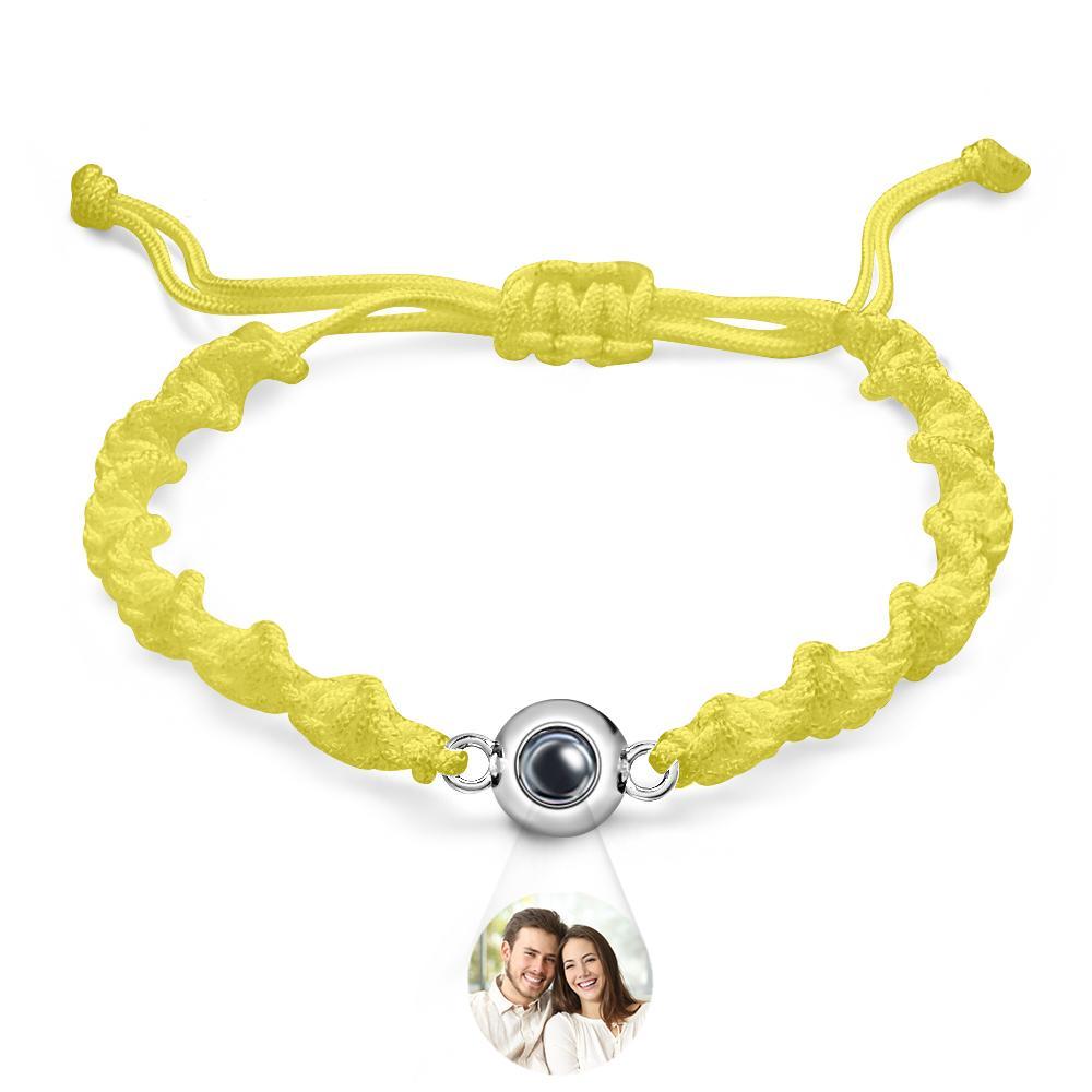 Bracelet De Projection Personnalisé, Tissage De Sport, Cadeau Simple - votrecollierprenomfr