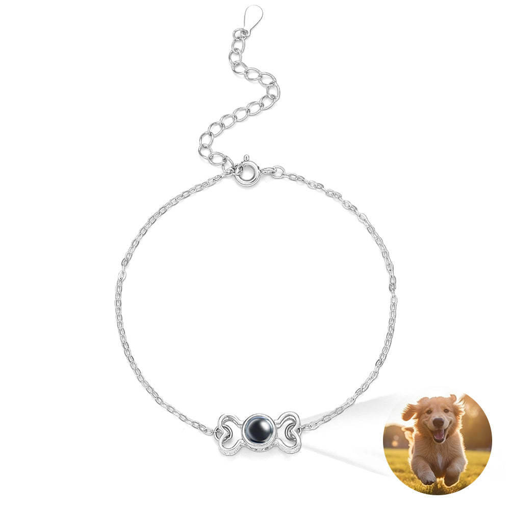 Bracelet De Projection Personnalisé, Joli Cadeau En Os Pour Elle - votrecollierprenomfr