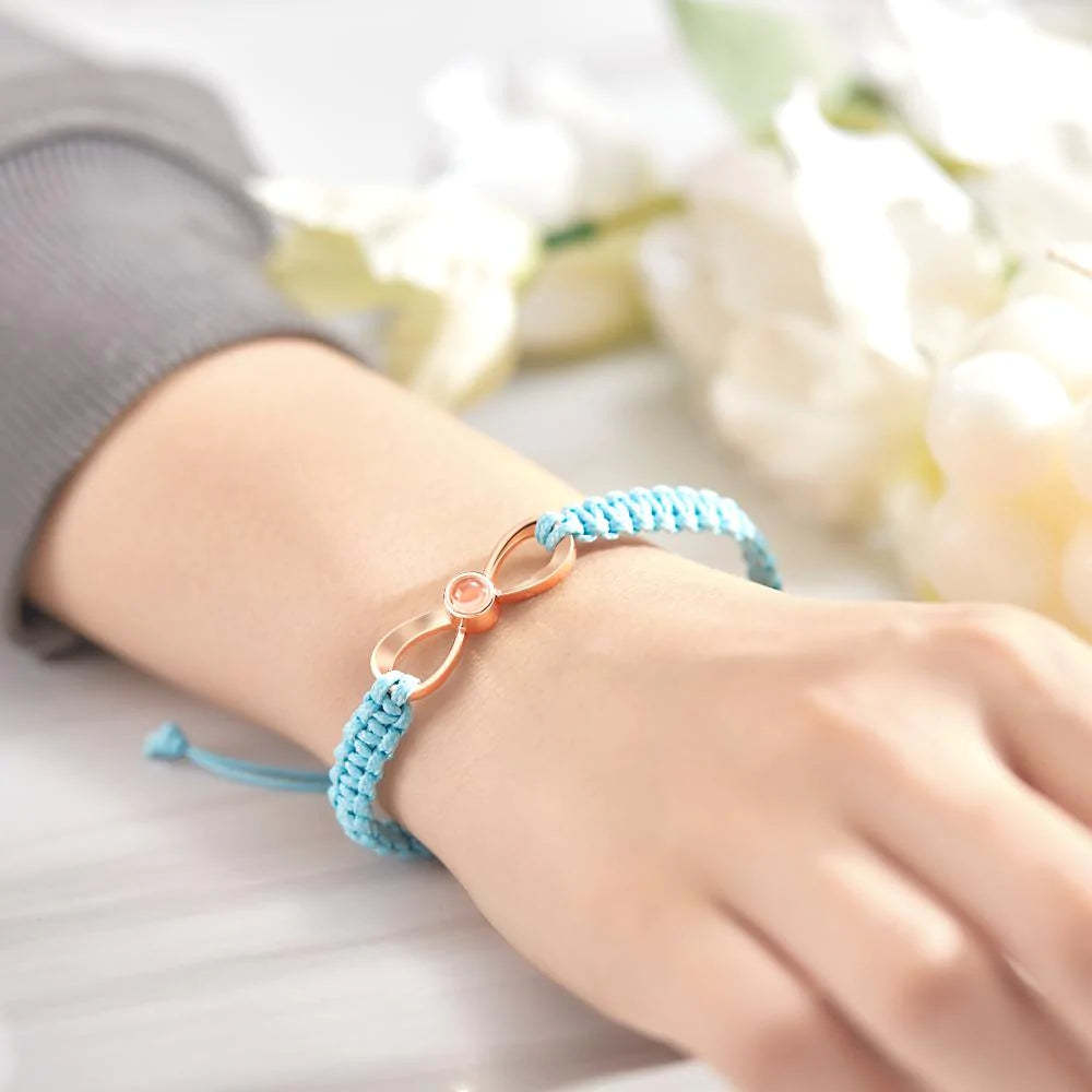 Bracelet Photo Projection Personnalisée Cadeaux Simples Créatifs Pour Couple - votrecollierprenomfr