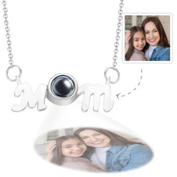 Collier De Projection De Photo Personnalisé Collier De Pendentif De Projection De Maman Cadeau Unique Pour Elle - votrecollierprenomfr