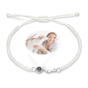 Bracelet De Projection De Chat Personnalisé, Image Commémorative Personnalisée À L'intérieur Du Bracelet, Cadeau Pour Elle - votrecollierprenomfr