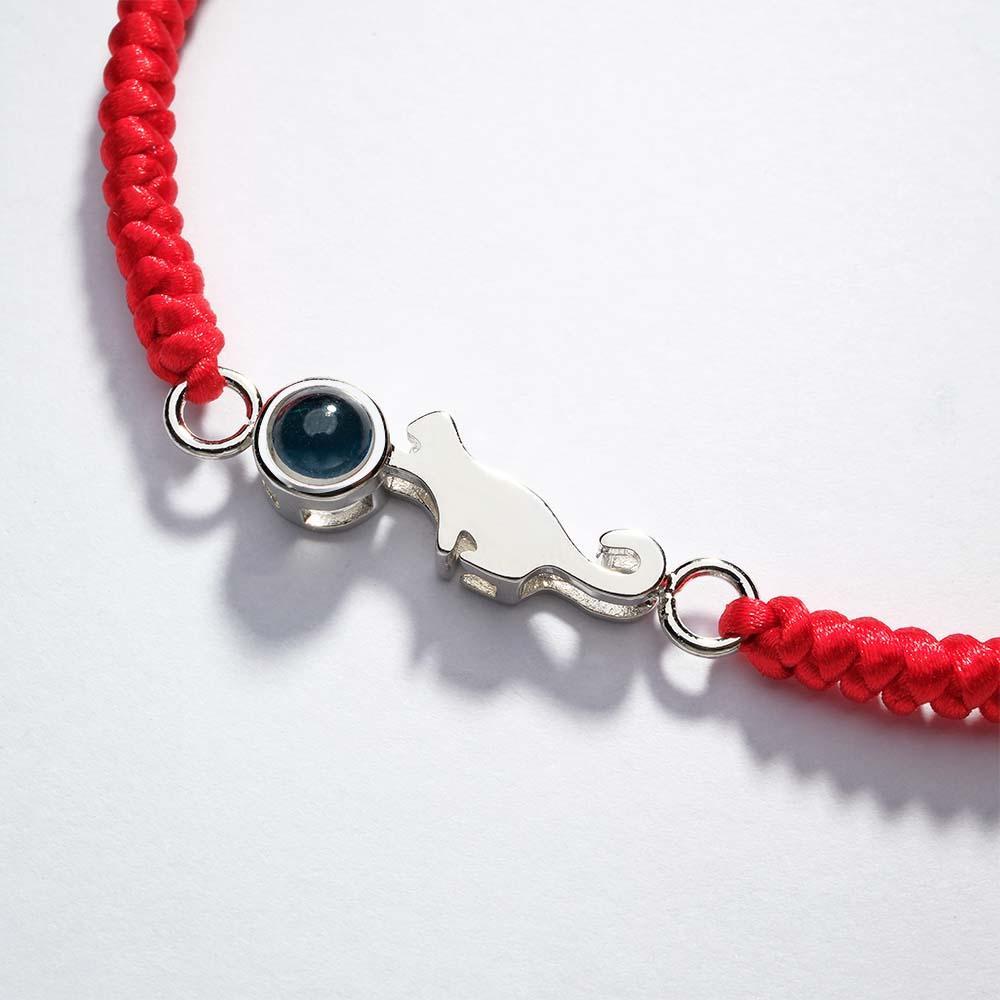 Bracelet De Projection De Chat Personnalisé, Image Commémorative Personnalisée À L'intérieur Du Bracelet, Cadeau Pour Elle - votrecollierprenomfr