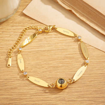 Lettrage Personnalisé, Bracelet De Projection Personnalisé, Cadeau D'amitié - votrecollierprenomfr