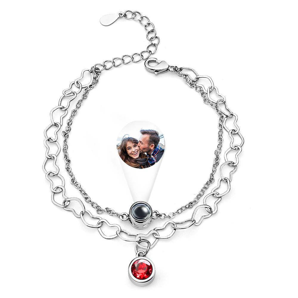 Bracelet De Projection Personnalisé Coeur Cadeau Créatif - votrecollierprenomfr